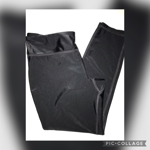 Susan Lucci Black Cropped Yoga Leggings / Size Small / Color Black - Picture 4 of 7